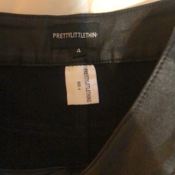 Black Coated Mini Skirt - Picture 6 of 6